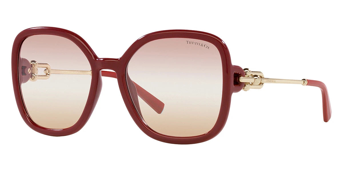 TIFFANY TF4202U 8380EL 57 - Solid Burgundy / Gradient Pink Gradient Brown