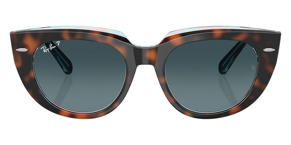 Dark Havana on Transparent Multicolor / Blue Gradient Polarized / 49-20-145