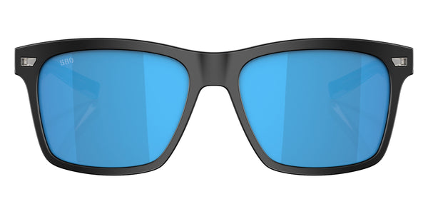 Matte Black / Blue Mirrored Polarized / 58-16-145
