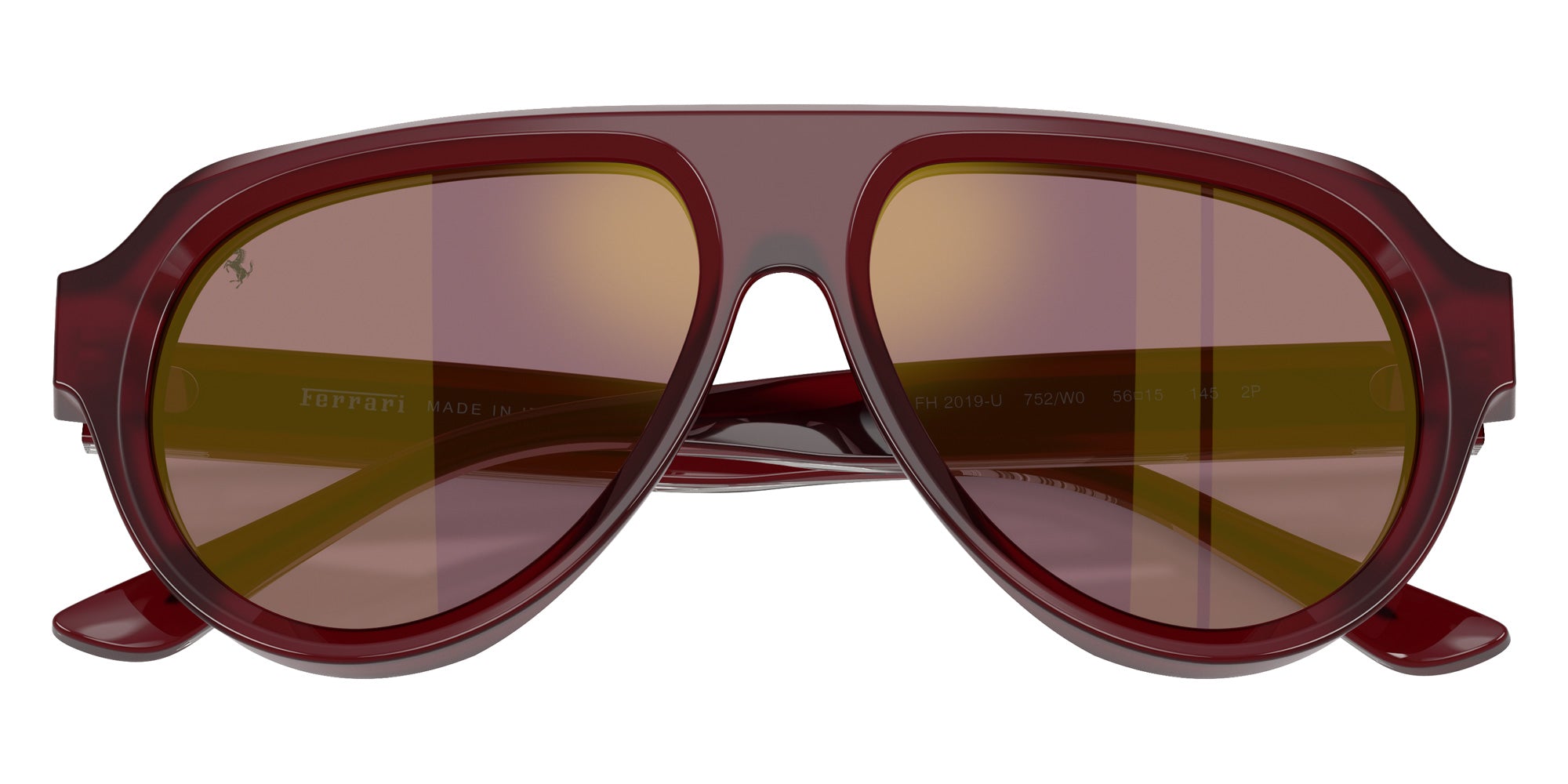 FERRARI FH2019U 752/W0 56 - Opal Red / Violet/Gold Mirrored Polarized #id:fh2019u752w0_s:106125
