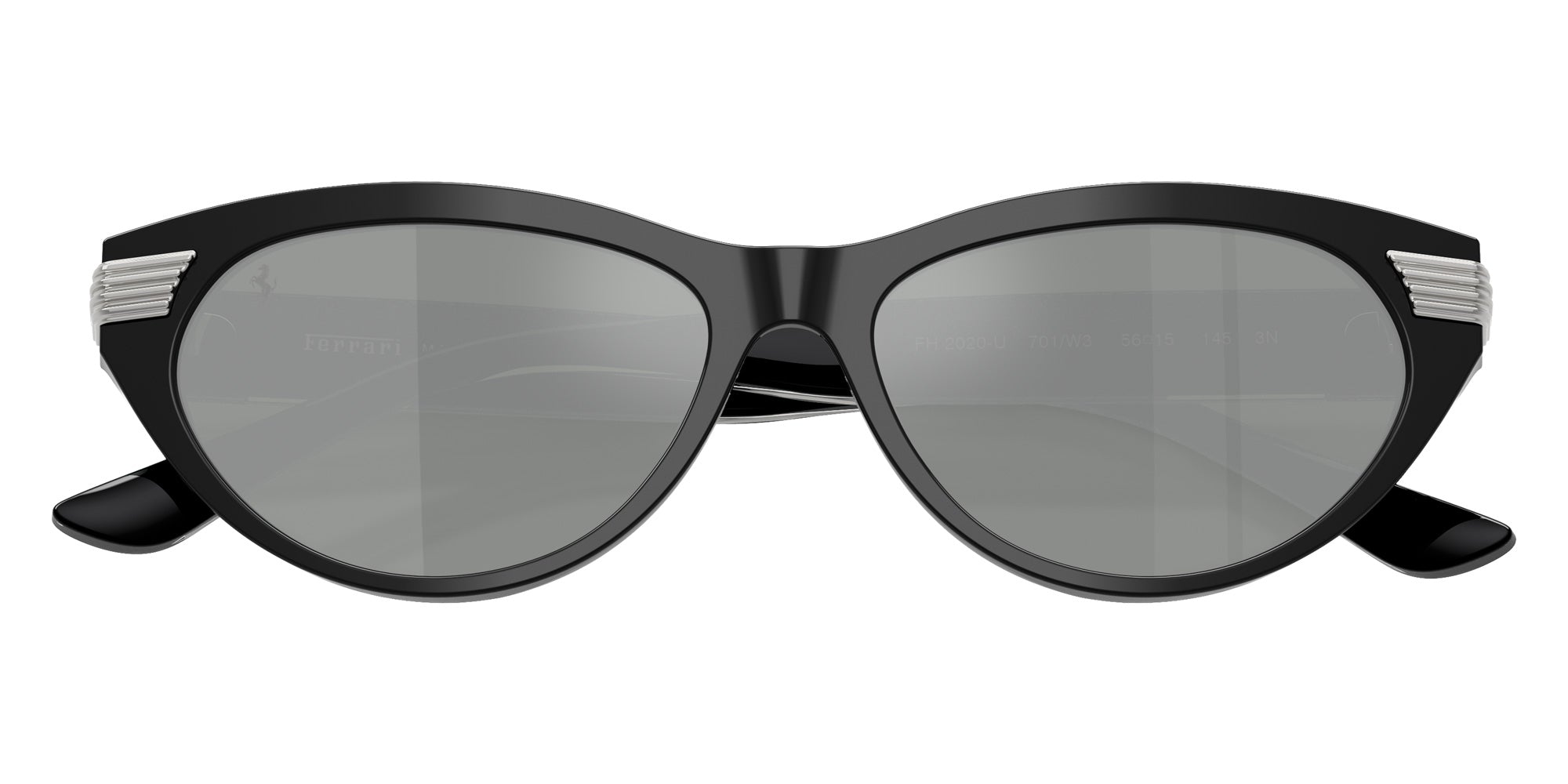 FERRARI FH2020U 701/W3 56 - Shiny Black / Light Gray Mirrored #id:fh2020u701w3_s:100125