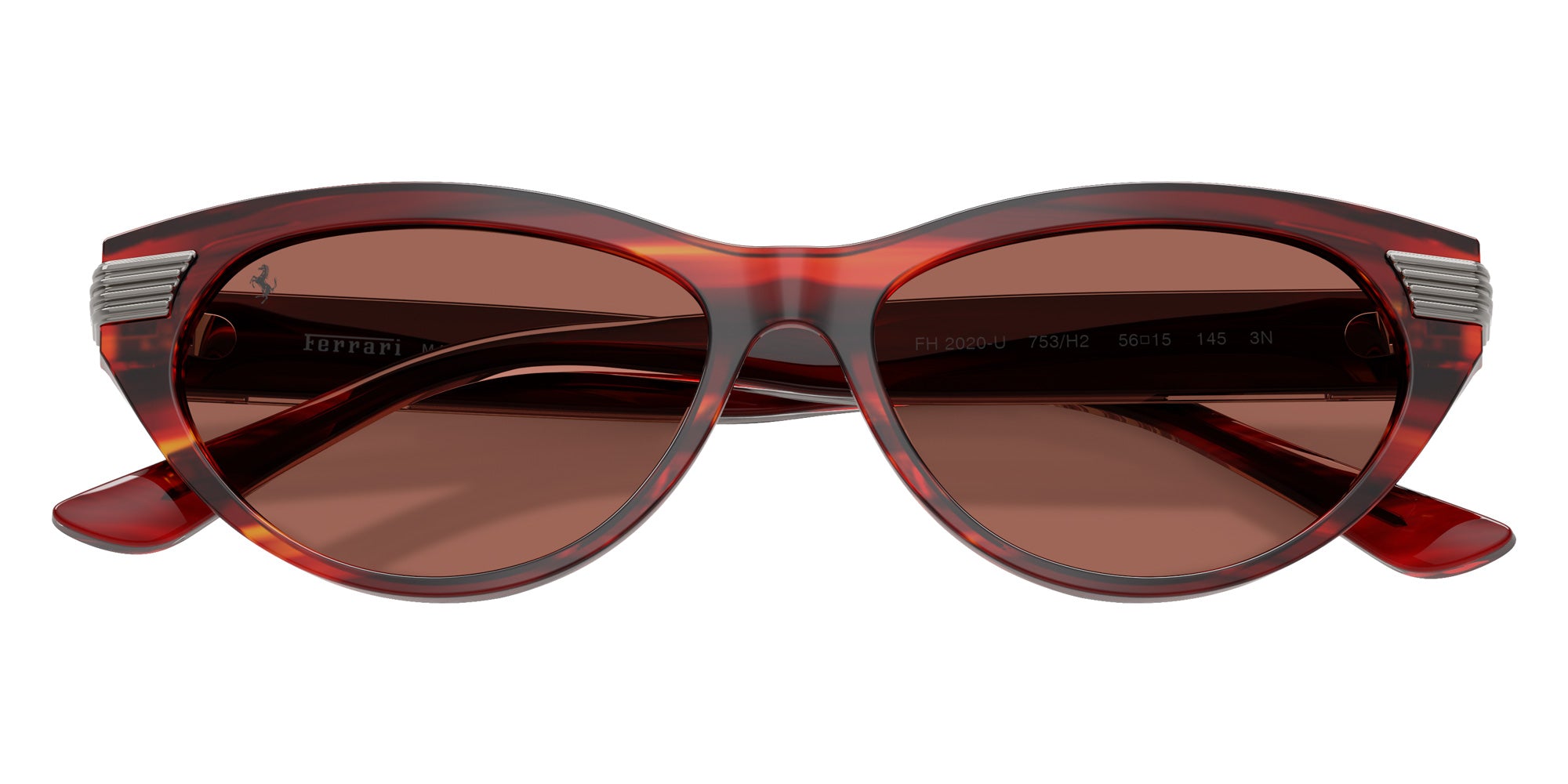 FERRARI FH2020U 753/H2 56 - Striped Brown / Brown #id:fh2020u753h2_s:102125