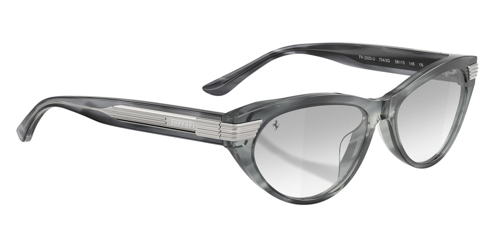 FERRARI FH2020U 754/3G 56 - Striped Blue / Clear Mirrored Gradient Gray #id:fh2020u7543g_s:104120