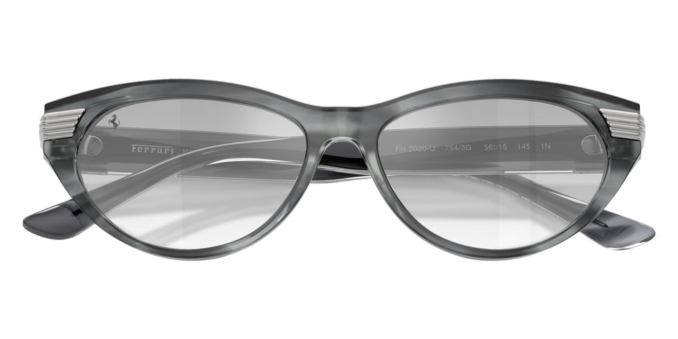 FERRARI FH2020U 754/3G 56 - Striped Blue / Clear Mirrored Gradient Gray #id:fh2020u7543g_s:104125