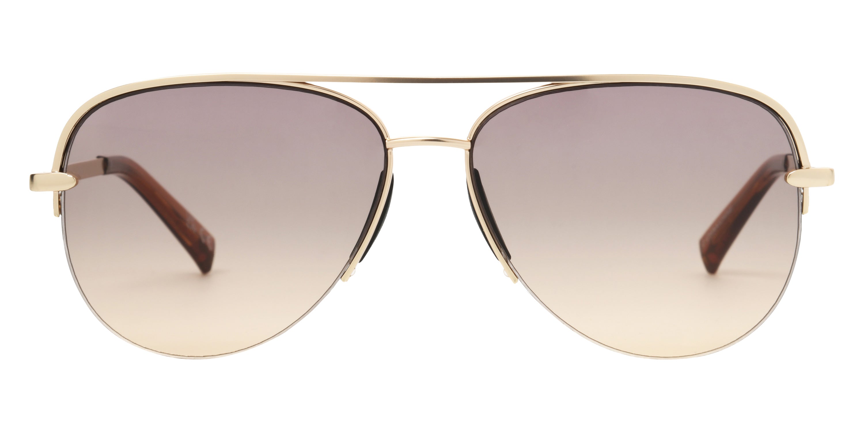 Foster Grant Ladies Aviator Sunglases 20 - Gold / Smoke Gradient