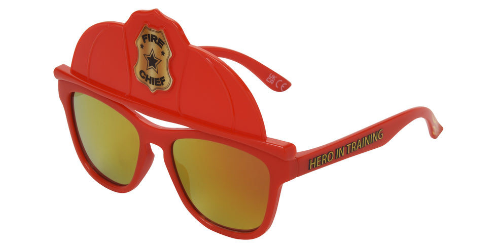 Foster Grant Kids Fire Chief Sunglasses - Red / Red Mirrored