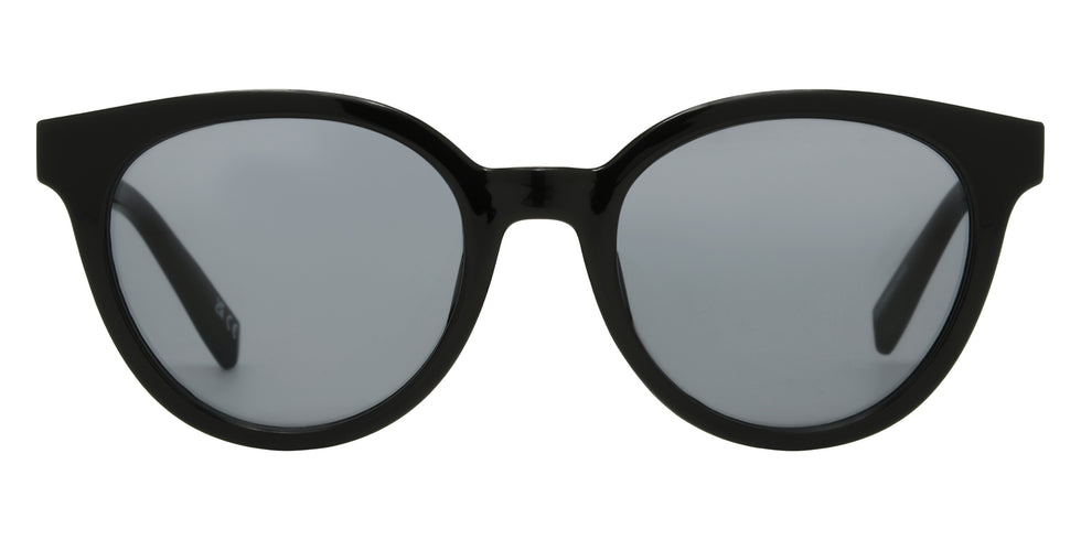 Foster Grant Round Sunglasses 489 - Black / Smoke