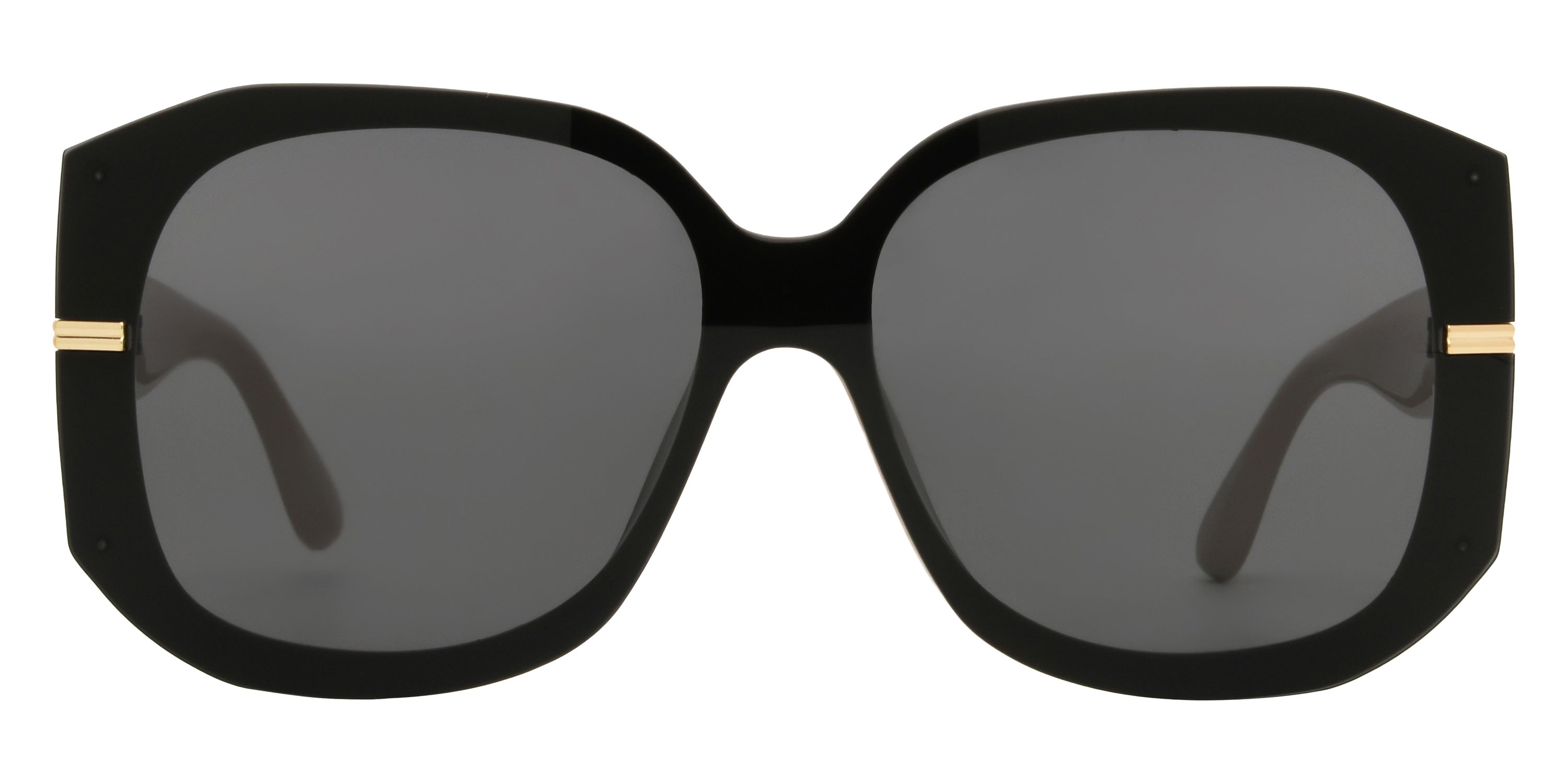 Foster Grant Trend Shield Sunglasses 41 - Black/White / Smoke
