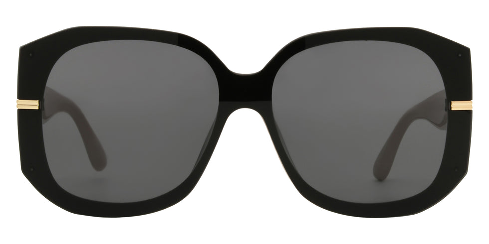 Foster Grant Trend Shield Sunglasses 41 - Black/White / Smoke