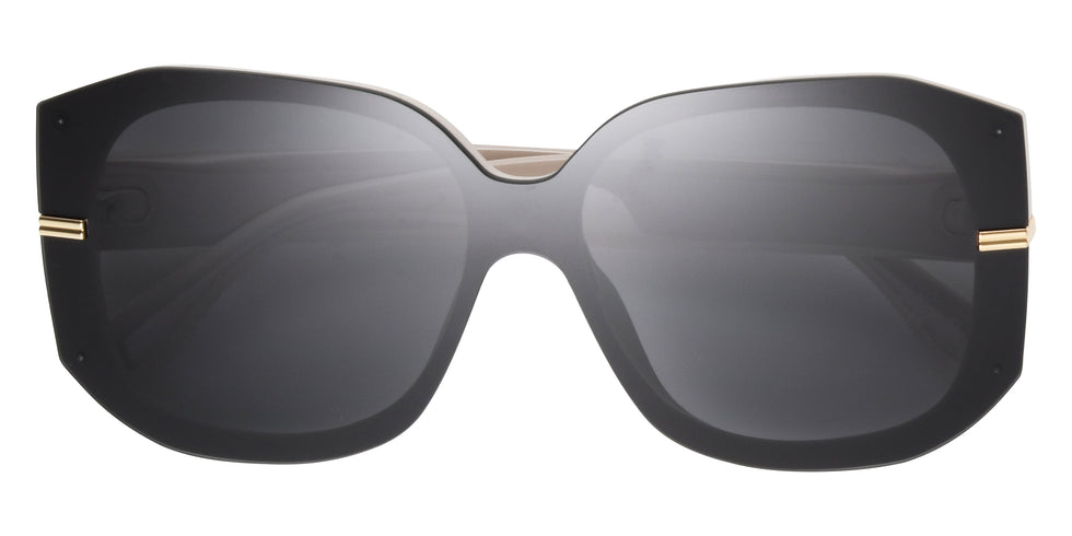 Foster Grant Trend Shield Sunglasses 41 - Black/White / Smoke
