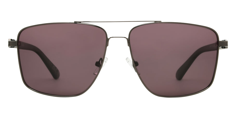 Foster Grant Polarized Aviator Sunglasses 585 - Gunmetal / Smoke Polarized