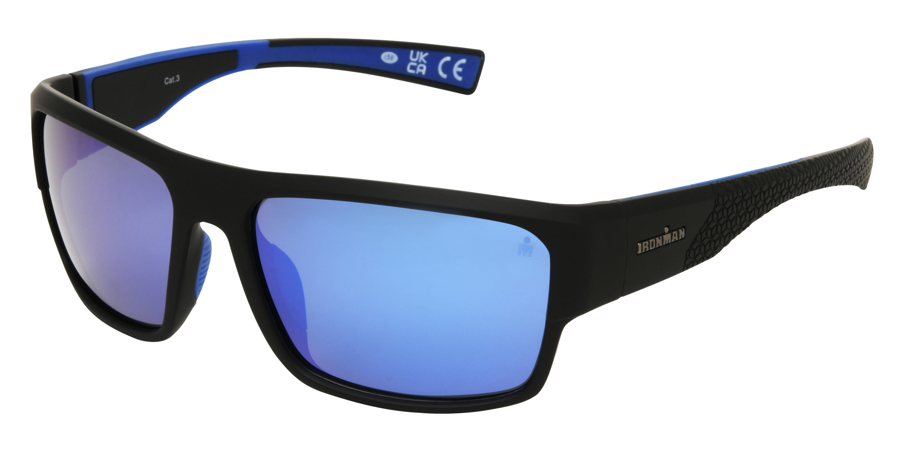 Foster Grant IRONMAN® Polarized Sunglasses - Black / Blue Mirrored Polarized