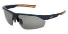 Foster Grant IRONMAN® Crimson Crest Blade Polarized Sunglasses - Navy / Smoke Flash Polarized