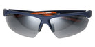 Foster Grant IRONMAN® Crimson Crest Blade Polarized Sunglasses - Navy / Smoke Flash Polarized