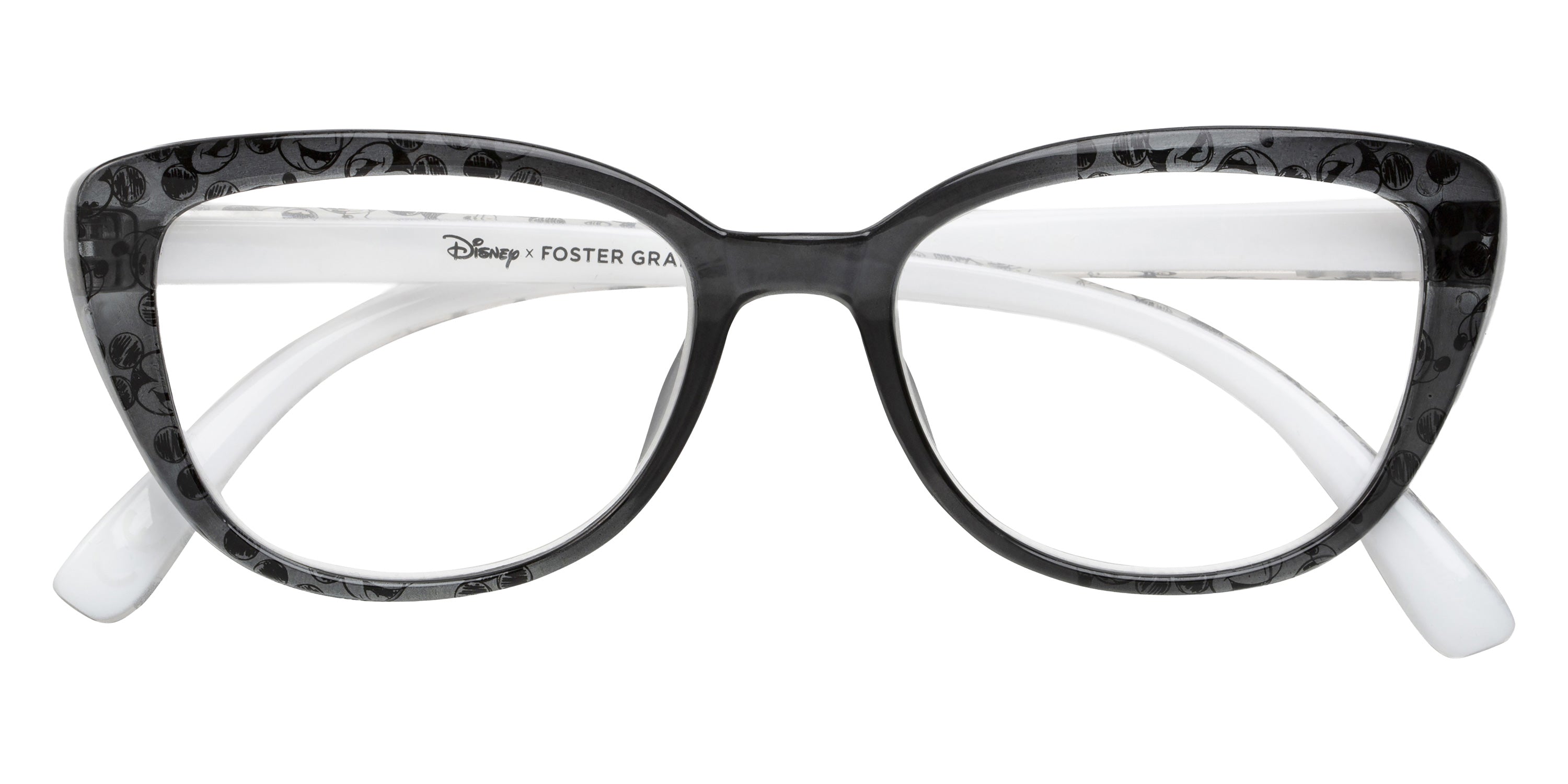 Foster Grant x Disney - Dreamer Black Cat Eye Reading Glasses - Black