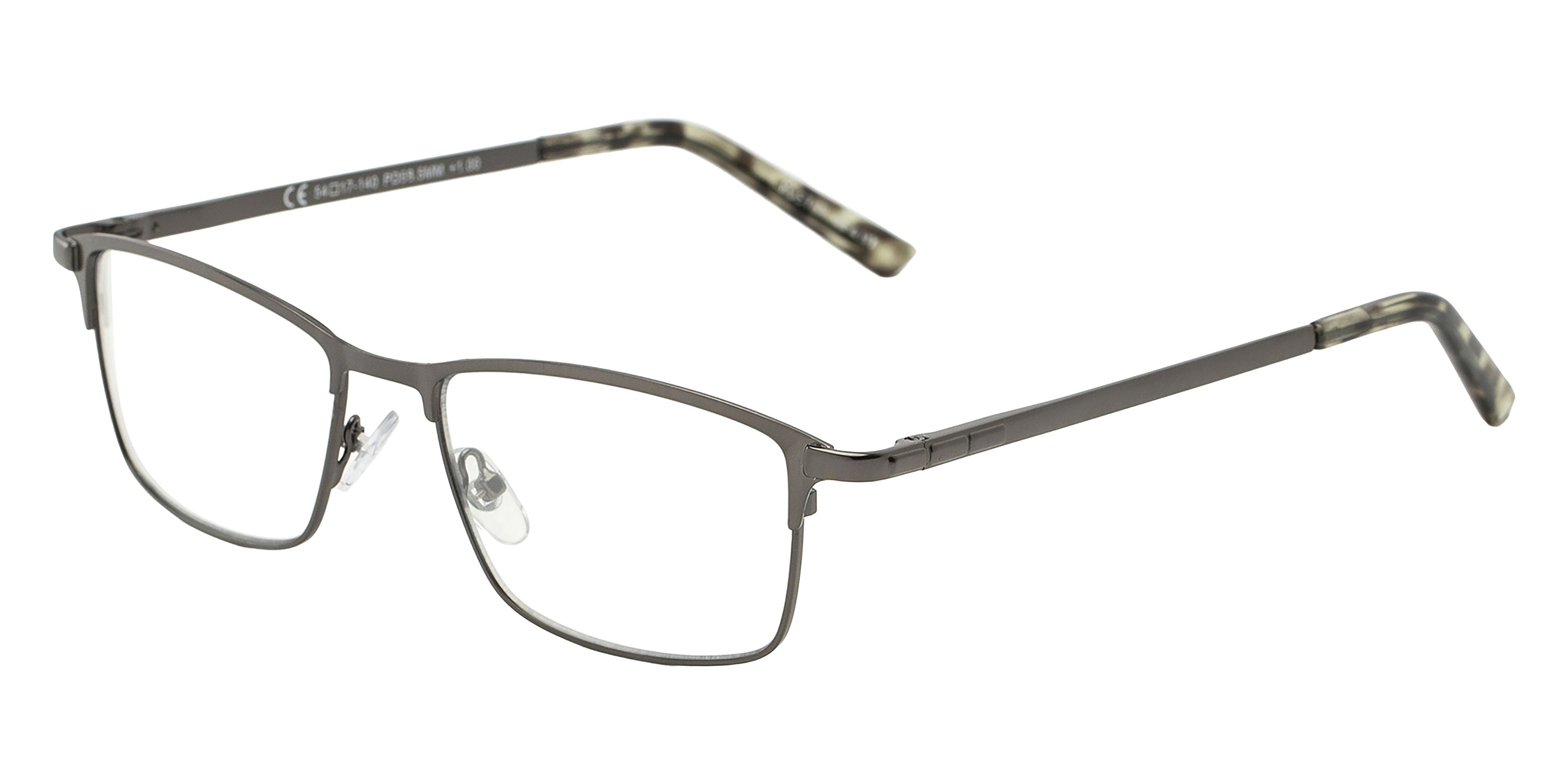 Foster Grant Pop of Power® Austin Bifocal-style Reading Glasses - Gun