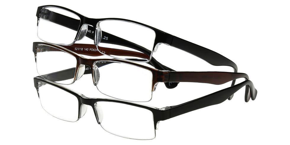 Foster Grant Multi Pack Pete Reading Glasses - Assorted