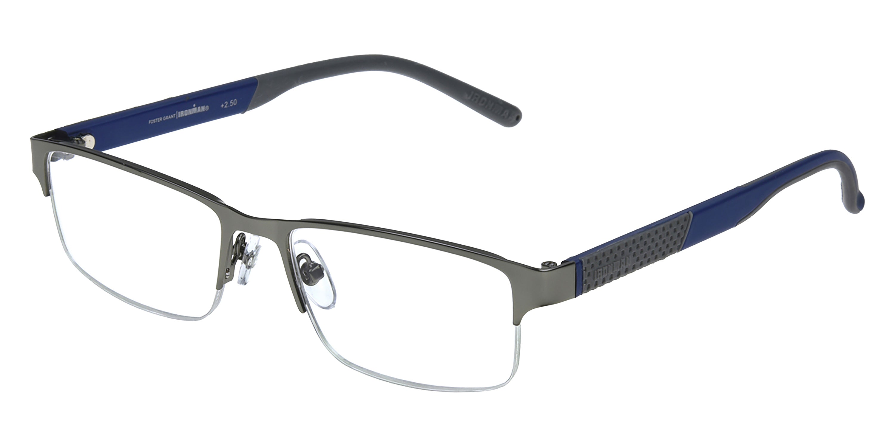 Foster Grant IRONMAN® IM1001 Men’s Reading Glasses - Gun