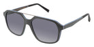 Gold & Wood GAW FRANCOIS 02 59 - Shiny Gun/Gray Bolivar/Electric Blue Bolivar / Polarized Gray Gradient