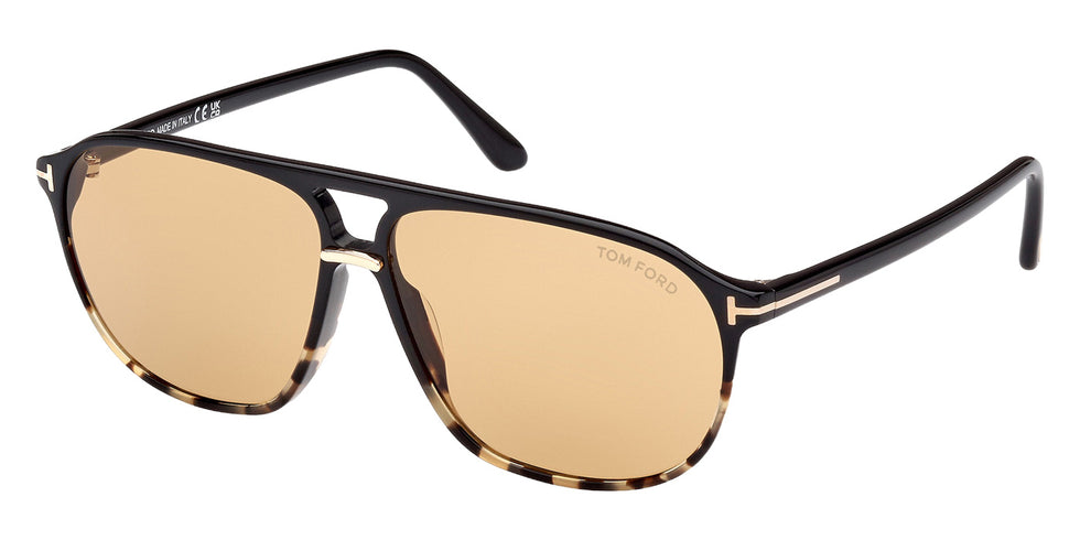 Tom Ford FT1026 BRUCE 05E 61 - Black/Monocolor / Brown #id:ft102605e_s:100105