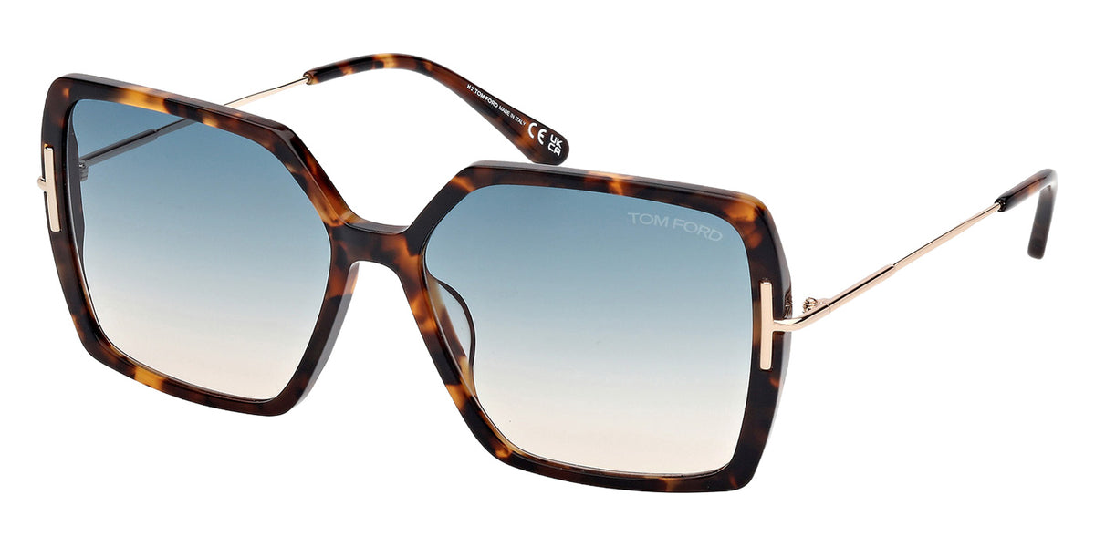 Tom Ford FT1039 JOANNA 52P 59 - Dark Havana / Gradient Green #id:ft103952p_s:100105