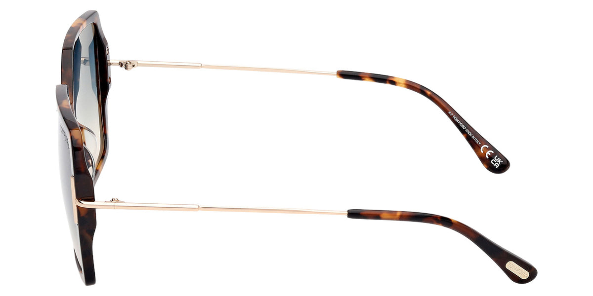 Tom Ford FT1039 JOANNA 52P 59 - Dark Havana / Gradient Green #id:ft103952p_s:100110
