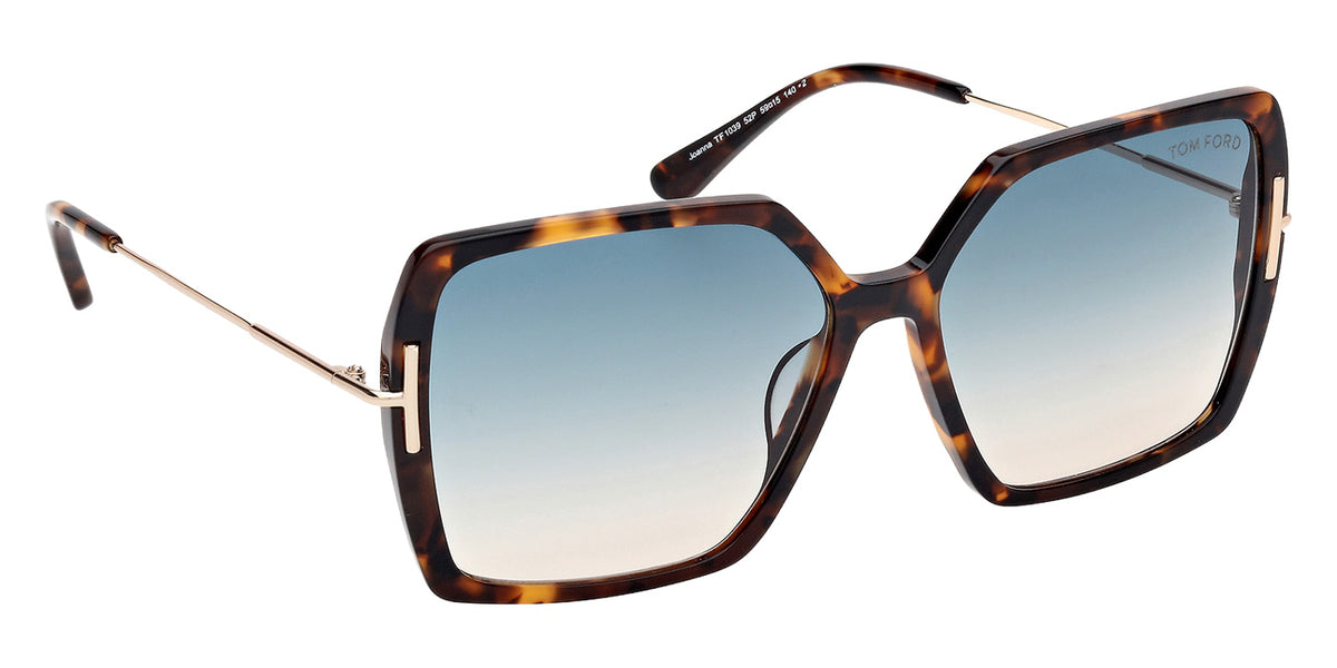 Tom Ford FT1039 JOANNA 52P 59 - Dark Havana / Gradient Green #id:ft103952p_s:100135