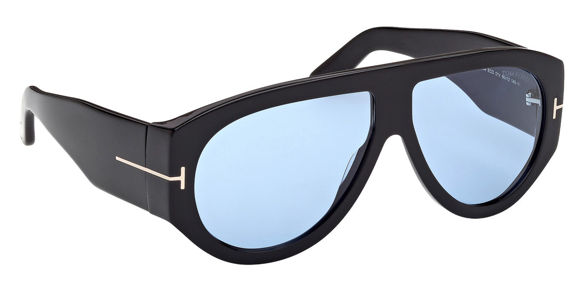 Tom Ford FT1044 BRONSON 01V 60 - Shiny Black / Blue #id:ft104401v_s:100135