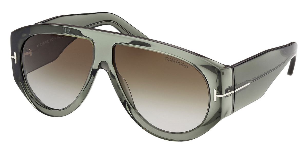 Tom Ford FT1044 BRONSON 93B 60 - Shiny Light Green / Gradient Smoke #id:ft104493b_s:102105