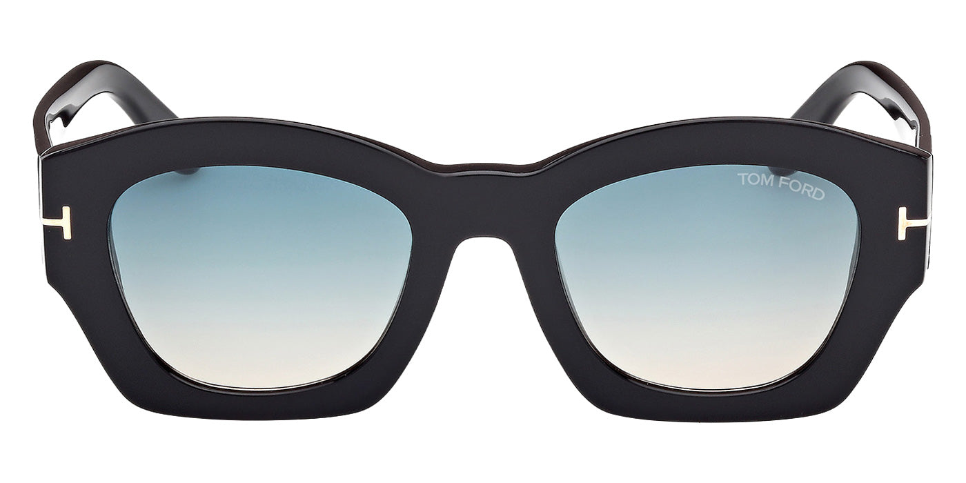 Tom Ford FT1083 GUILLIANA 01P 52 - Shiny Black / Gradient Green #id:ft108301p_s:100100