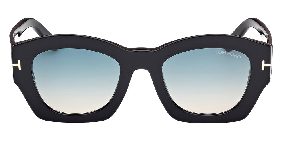 Tom Ford FT1083 GUILLIANA 01P 52 - Shiny Black / Gradient Green #id:ft108301p_s:100100