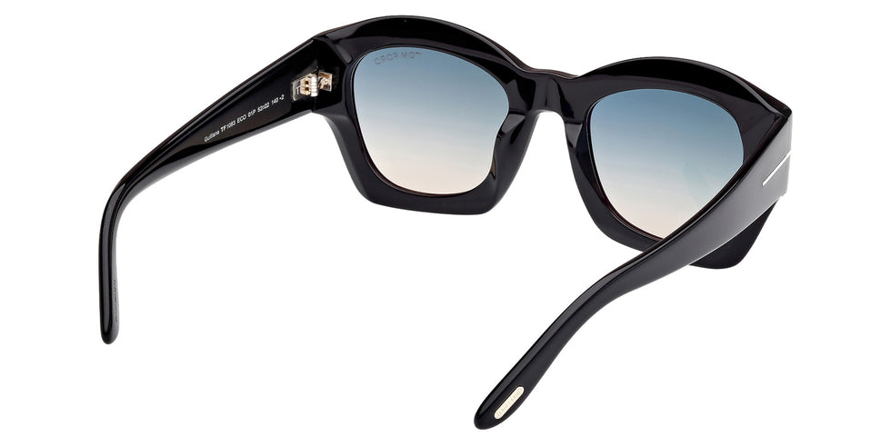 Tom Ford FT1083 GUILLIANA 01P 52 - Shiny Black / Gradient Green #id:ft108301p_s:100125