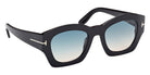 Tom Ford FT1083 GUILLIANA 01P 52 - Shiny Black / Gradient Green #id:ft108301p_s:100135