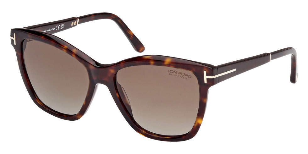 Tom Ford FT1087 LUCIA 52H 54 - Dark Havana / Brown Polarized #id:ft108752h_s:100105