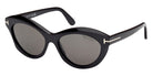 Tom Ford FT1111 TONI 01D 55 - Shiny Black / Smoke Polarized #id:ft111101d_s:100105