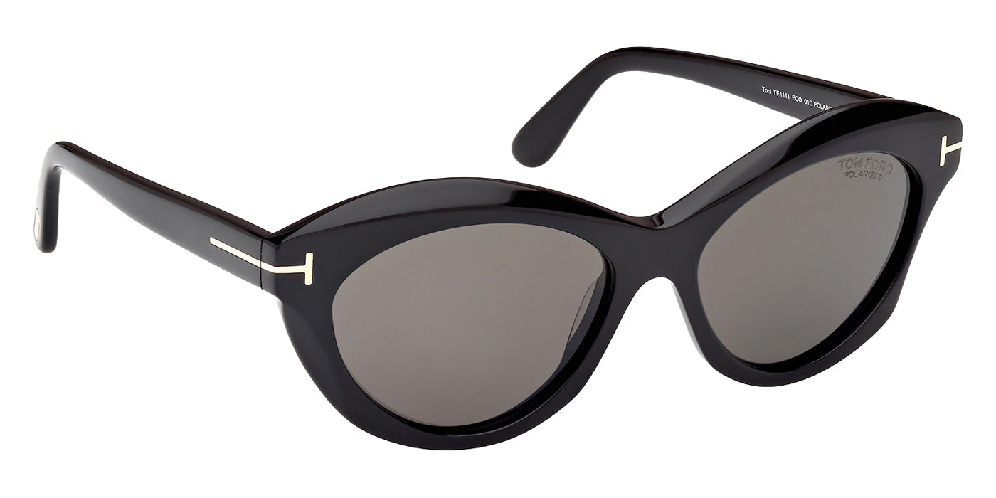 Tom Ford FT1111 TONI 01D 55 - Shiny Black / Smoke Polarized #id:ft111101d_s:100135