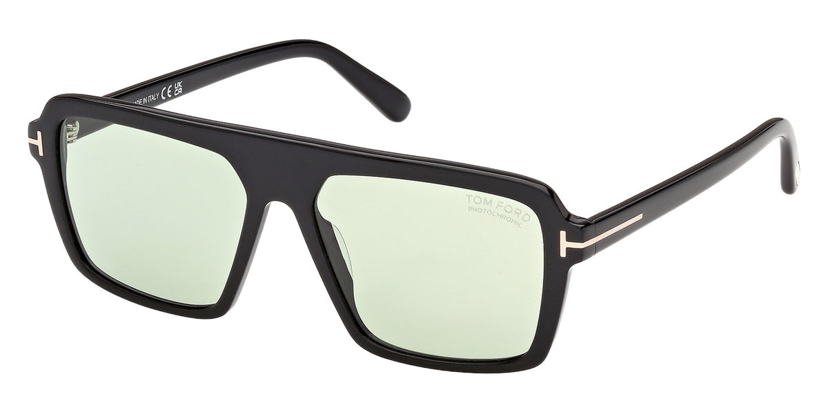 Tom Ford FT1176 VINCENT 01N 56 - Shiny Black / Green Photochromic #id:ft117601n_s:100100