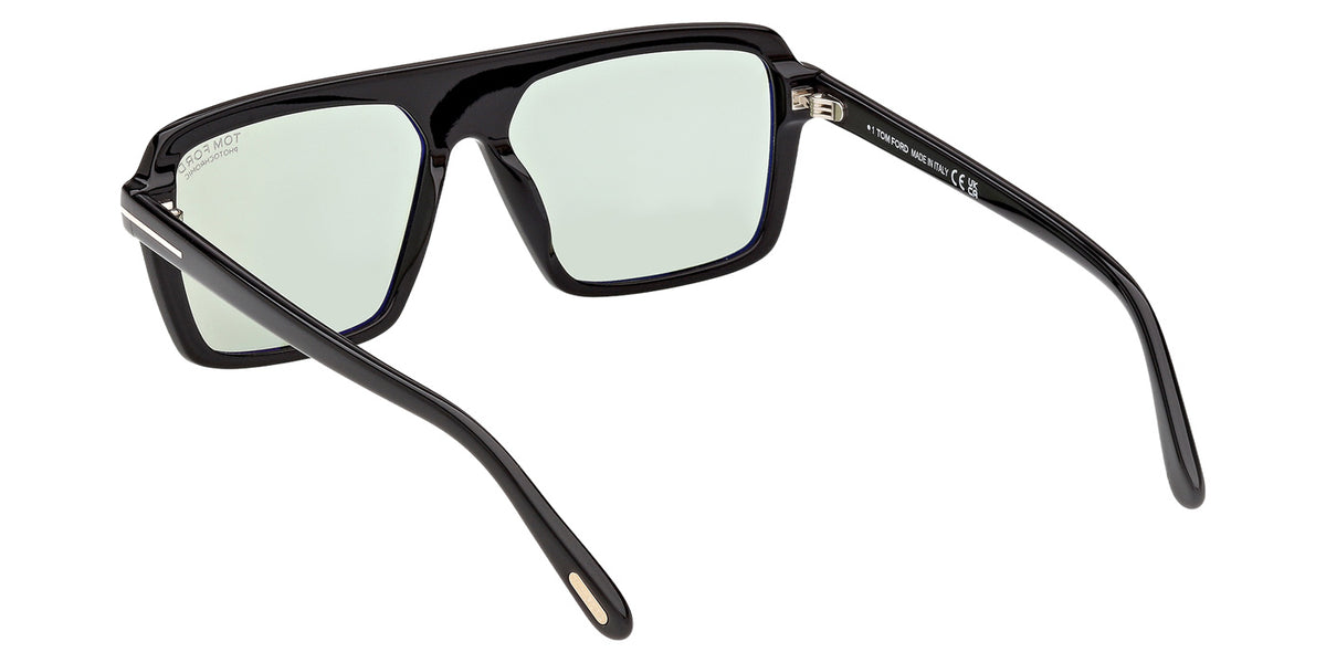 Tom Ford FT1176 VINCENT 01N 56 - Shiny Black / Green Photochromic #id:ft117601n_s:100110