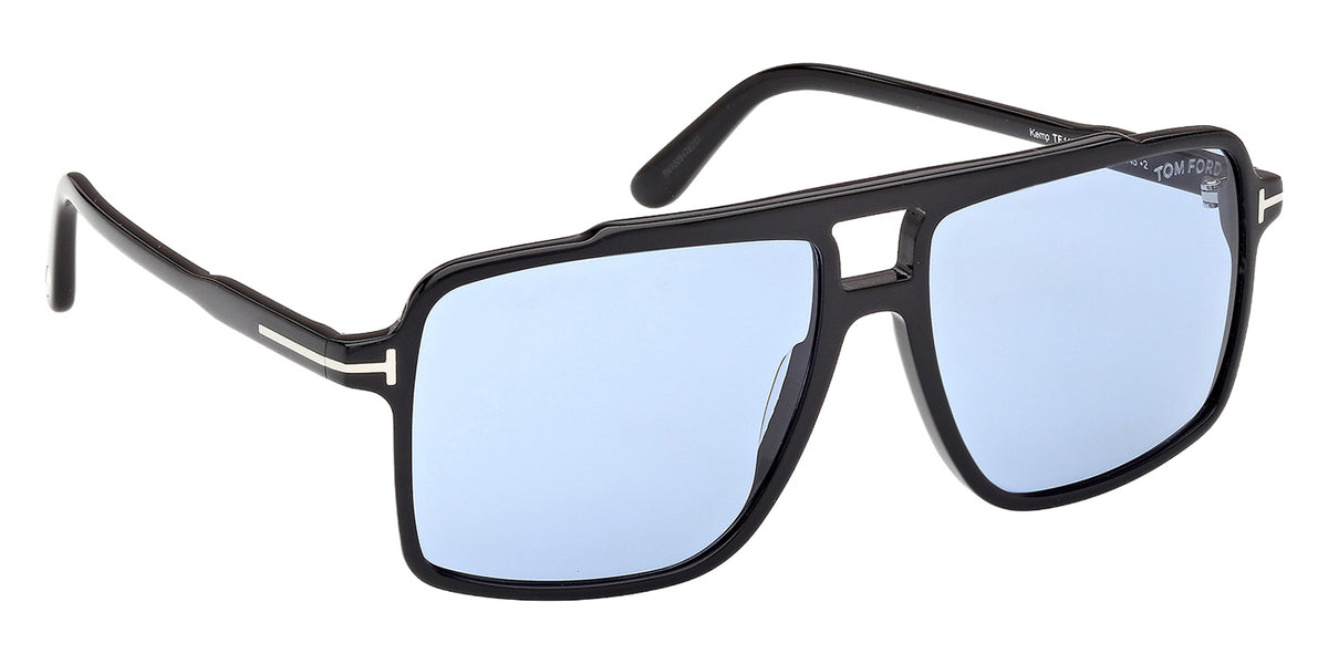 Tom Ford FT1177 KEMP 01V 59 - Shiny Black / Blue #id:ft117701v_s:100135