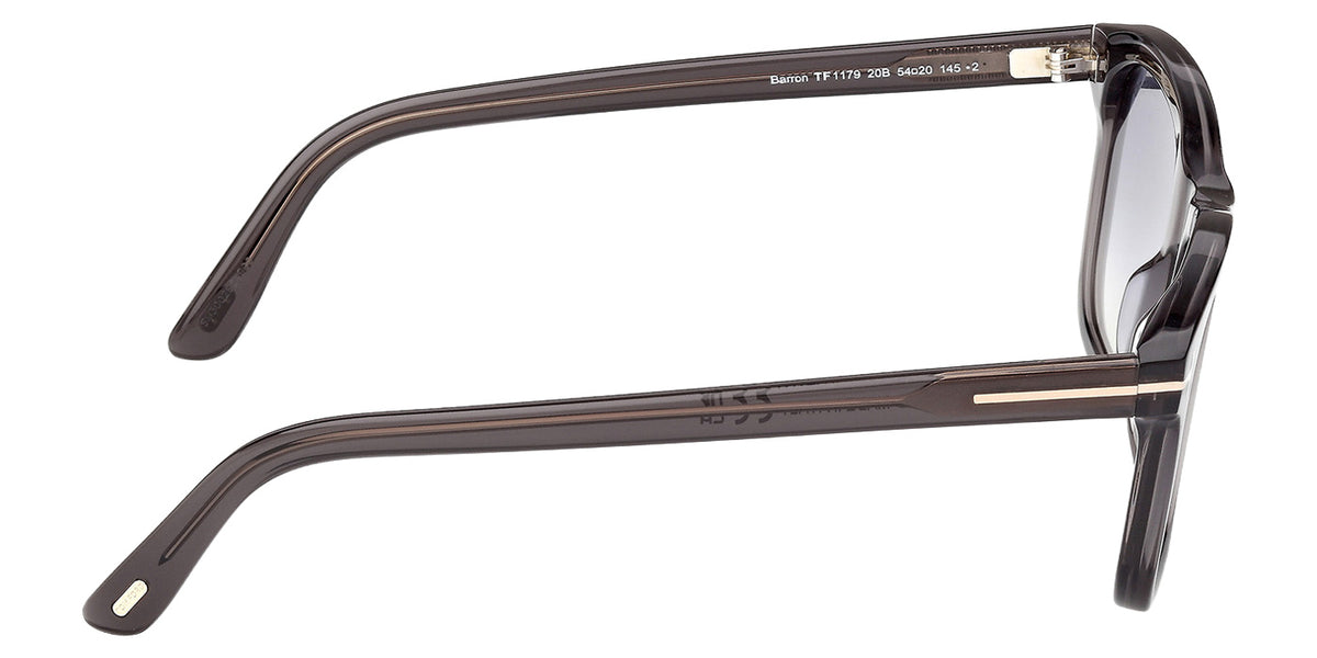 Tom Ford FT1179 BARRON 20B 54 - Shiny Gray / Gradient Smoke #id:ft117920b_s:100130