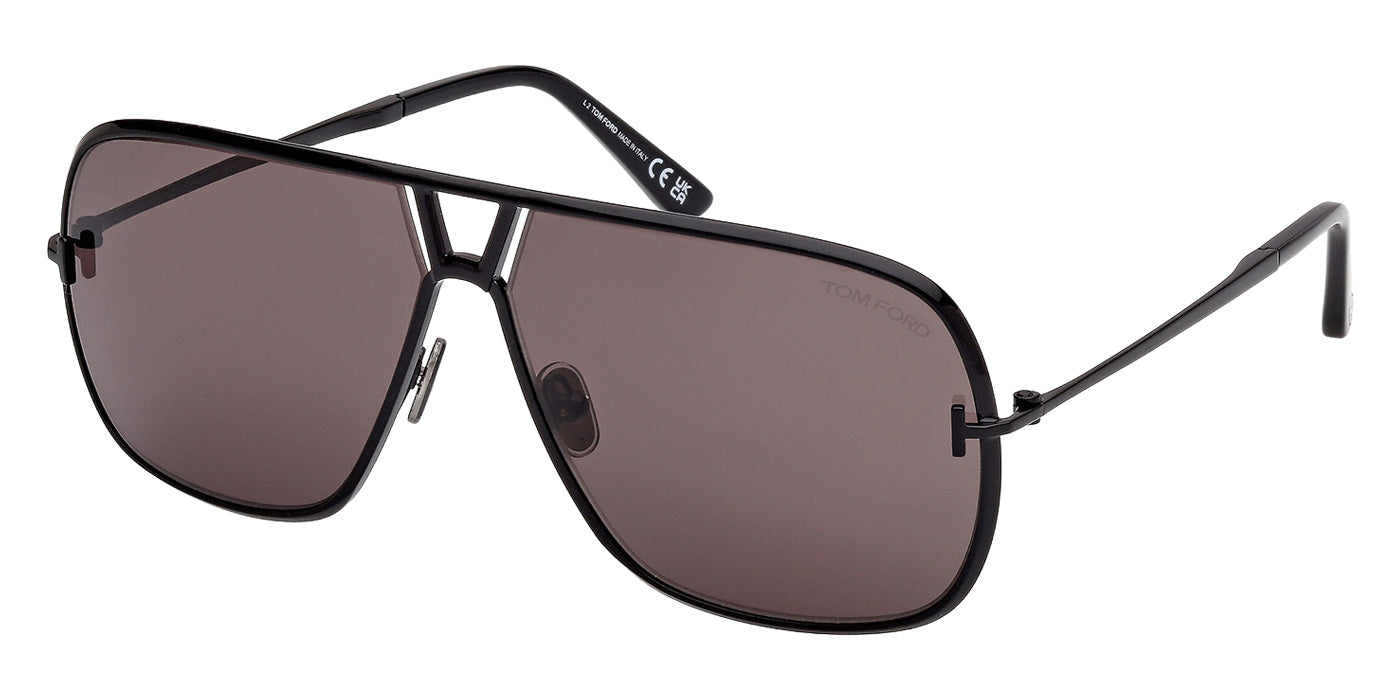 Tom Ford FT1204 STAVROS 01A 63 - Shiny Black / Smoke #id:ft120401a_s:100105