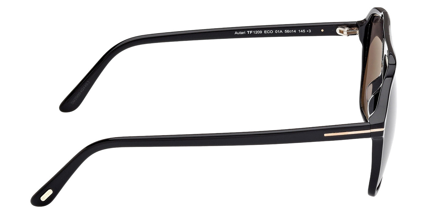 Tom Ford FT1209 AUTARI 01A 56 - Shiny Black / Smoke #id:ft120901a_s:100130