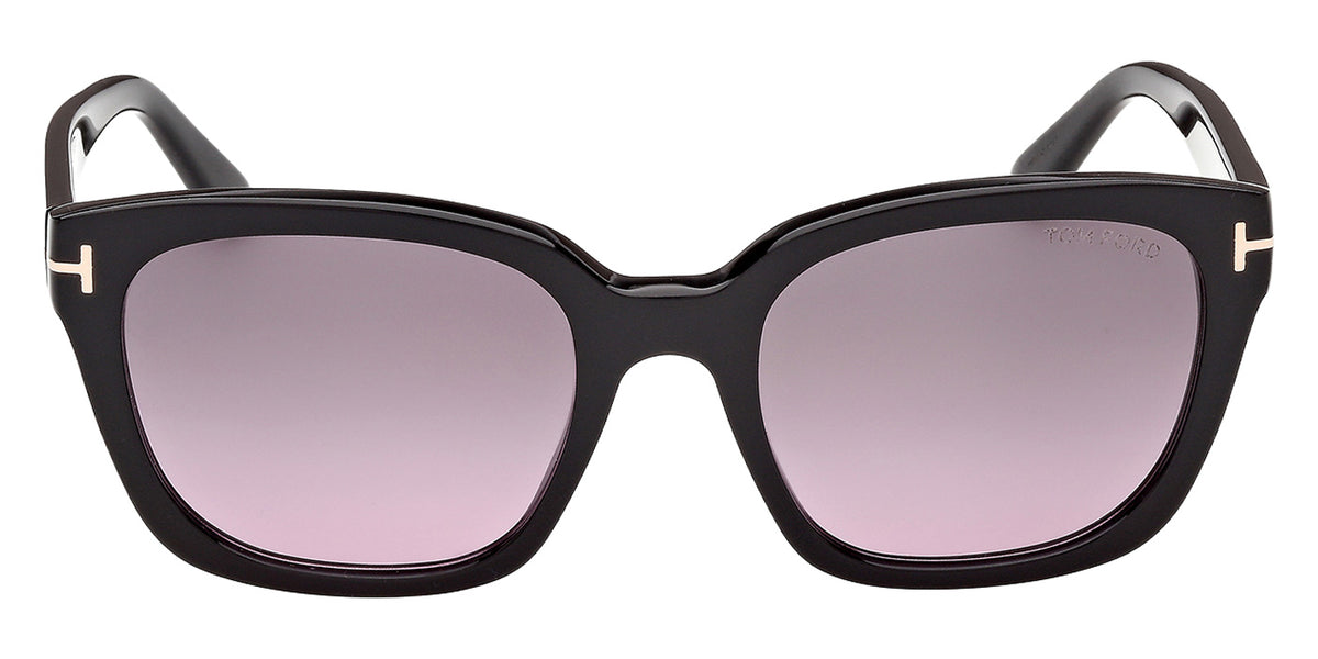 Tom Ford FT1216 HAYLAY 01B 53 - Shiny Black / Gradient Smoke #id:ft121601b_s:100100