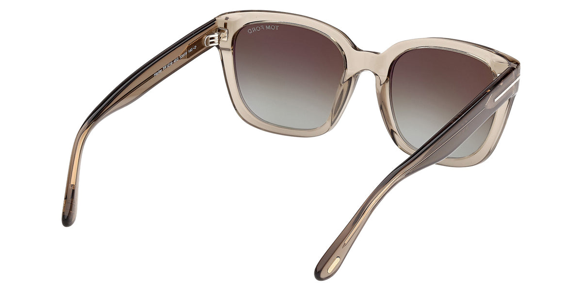 Tom Ford FT1216 HAYLAY 45G 53 - Shiny Light Brown / Brown Mirrored #id:ft121645g_s:102125
