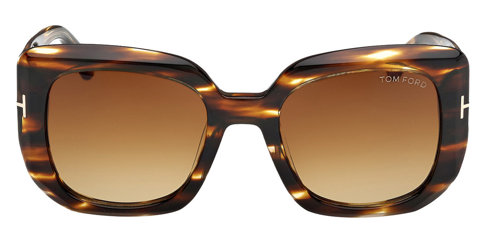 Tom Ford FT1220 CARLA-02 55F 52 - Dark Havana / Gradient Brown #id:ft122055f_s:100100