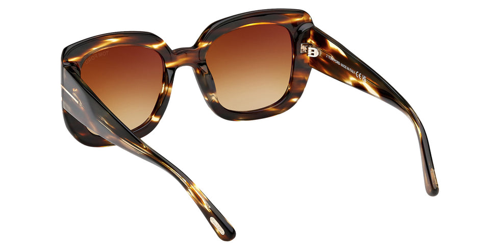 Tom Ford FT1220 CARLA-02 55F 52 - Dark Havana / Gradient Brown #id:ft122055f_s:100115