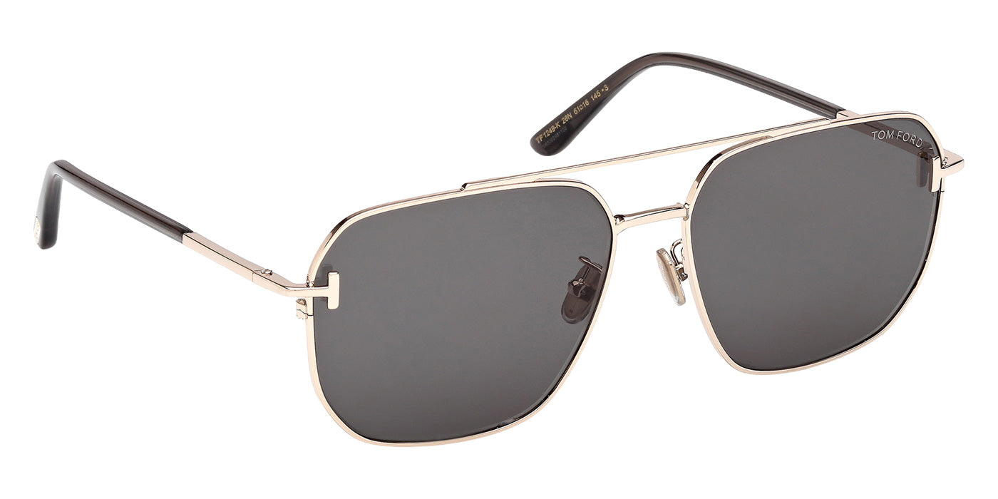 Tom Ford FT1249-K 28N 61 - Shiny Rose Gold / Green #id:ft1249k28n_s:100135