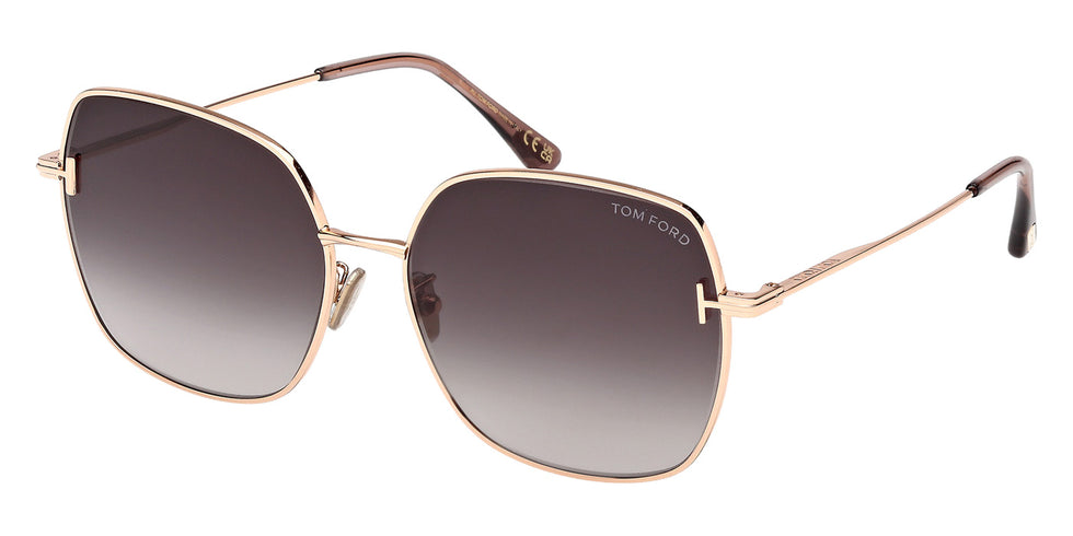 Tom Ford FT1250-K 33B 59 - Shiny Pink Gold / Gradient Smoke #id:ft1250k33b_s:100105
