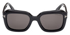 Tom Ford FT1283 NATALIA-02 01A 52 - Shiny Black / Smoke #id:ft128301a_s:100100