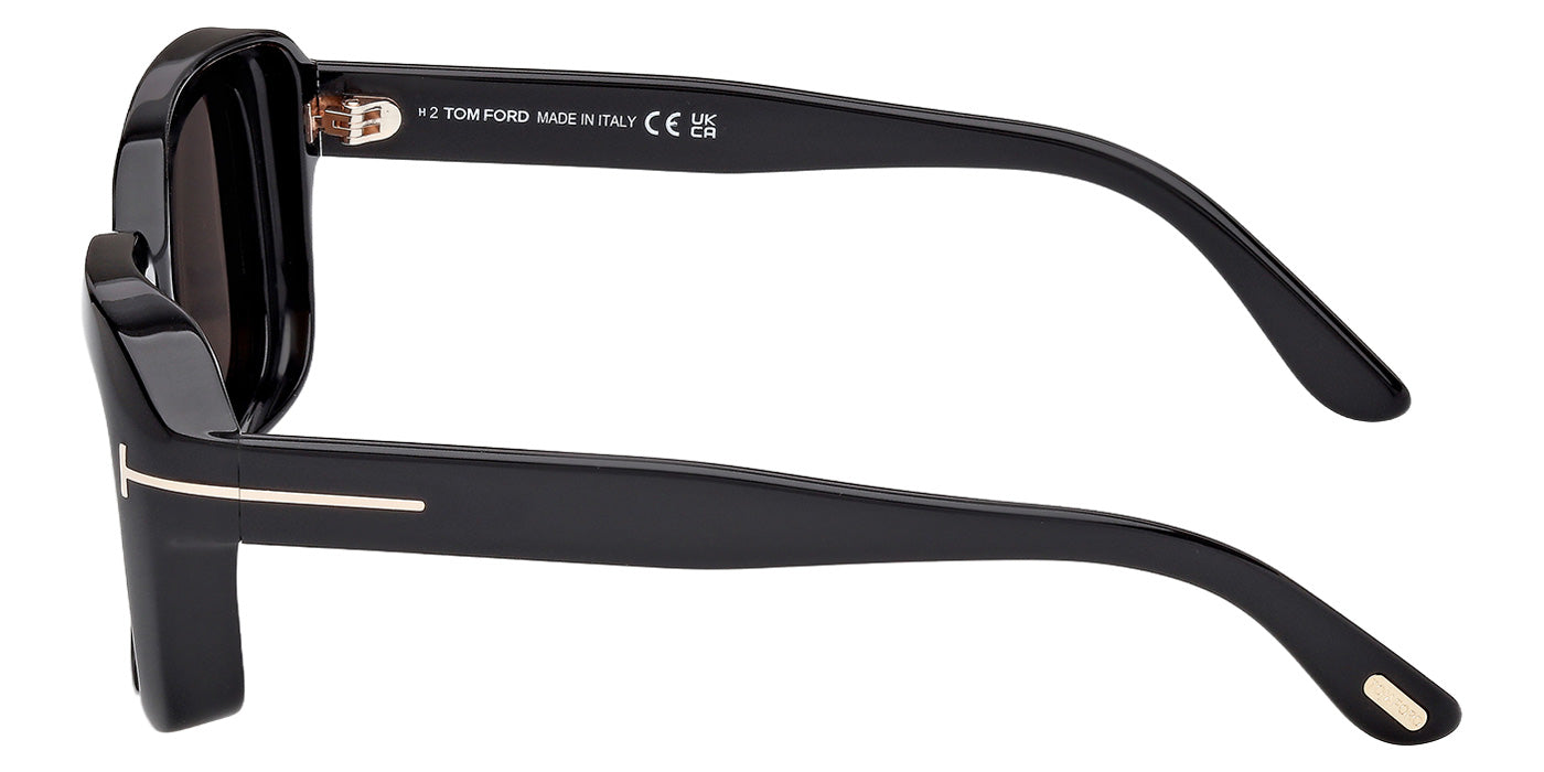 Tom Ford FT1283 NATALIA-02 01A 52 - Shiny Black / Smoke #id:ft128301a_s:100110